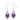 10 Earrings of Amethyst in Silver 925